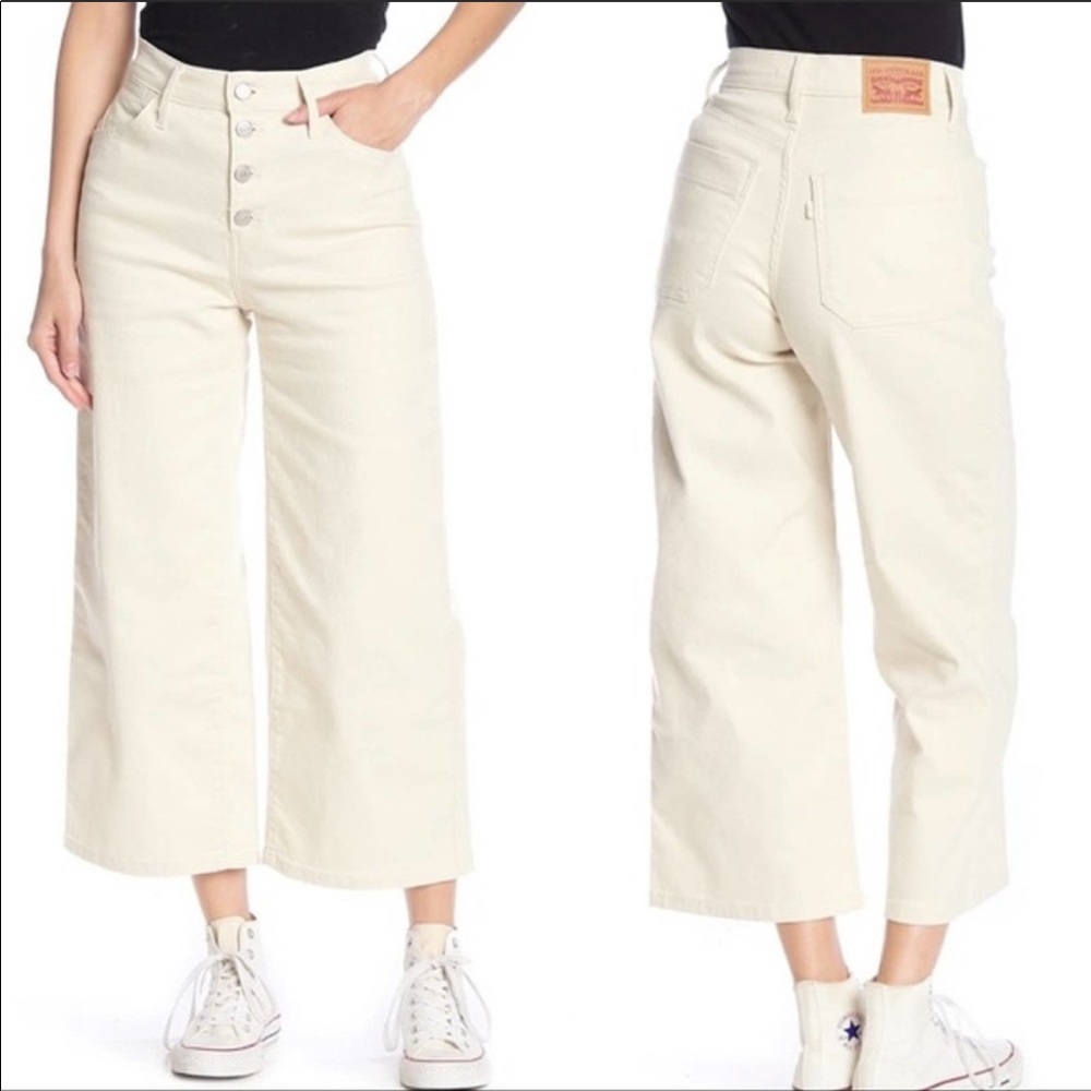 Levi’s Mile High Cropped Wide Leg Jeans NWT